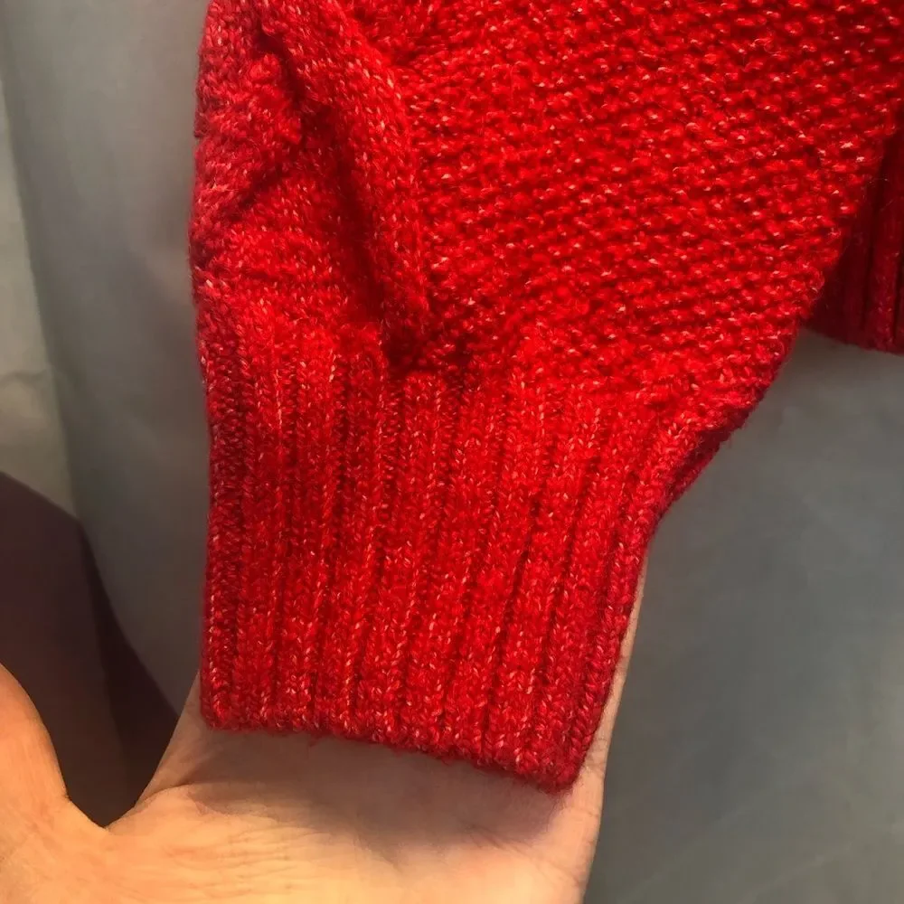 Old Navy Mock-Neck red Pullover sweater, size S (6-7)